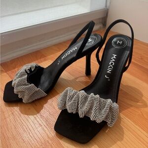 Black and Silver Women's Heels 41 new